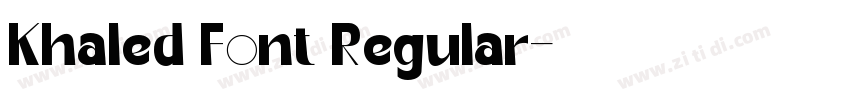 Khaled Font Regular字体转换